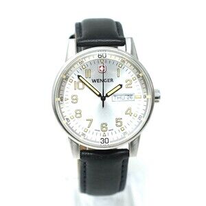 Wenger Commando Day Date XL 70170 Swiss Made Men’s Watch Stainless Steel